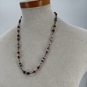 Whimsygoth Purple beaded necklace